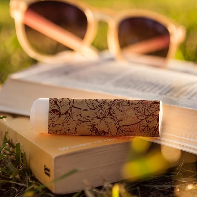 OLYCRAFT 100Pcs Self-Adhesive Lip Balm Tag Wrapping