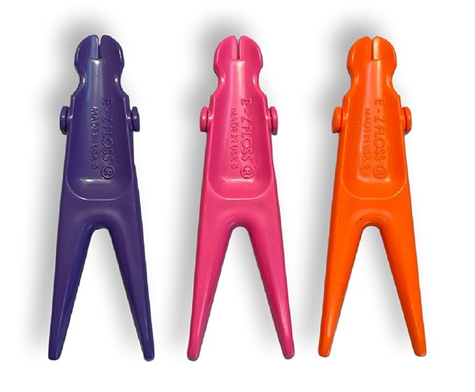 Dental Floss Holder (Purple, Orange, Pink)