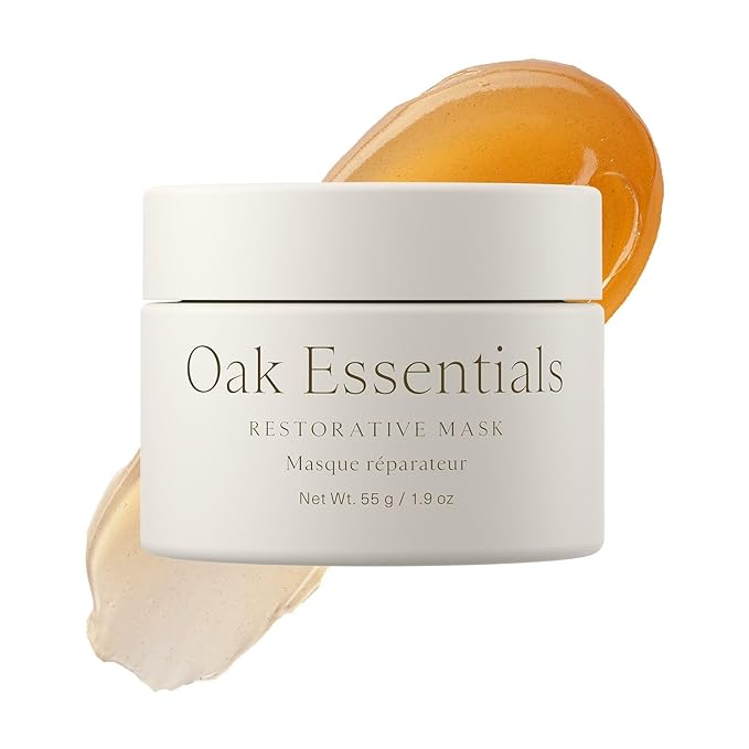 Oak Essentials Restorative Mask | Organic Honey Face Mask | Helps Hydrate, Calm & Nourish Dry, Irritation-Prone Skin, 1.9 Oz