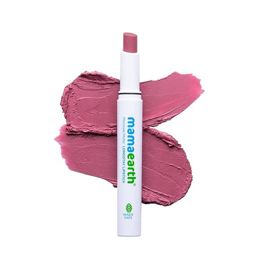 MAMAEARTH Moisture Matte Long Stay Lipstick with Avocado & Vitamin E 0.07 Oz/2g