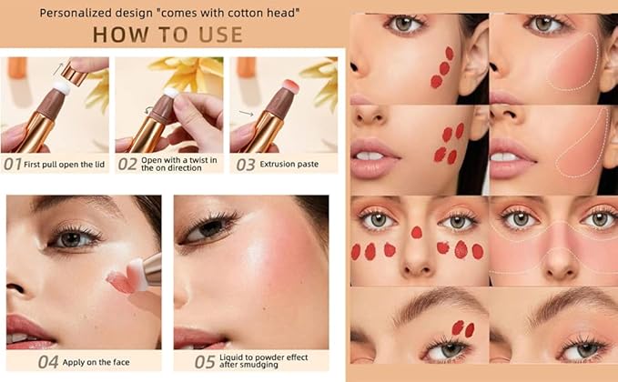 3 Colors Liquid Contour Beauty Wand, Highlighter and Blend. (1#/2#4#)