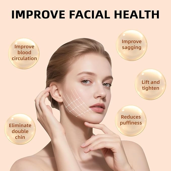 CACRTY Lymphatic Contour Face Brush – Facial Lymphatic Drainage Massager with Ultra-Soft Bristles, Ergonomic Design for Precise Skin Contact, Reduces Puffiness & Relieves Facial Tension