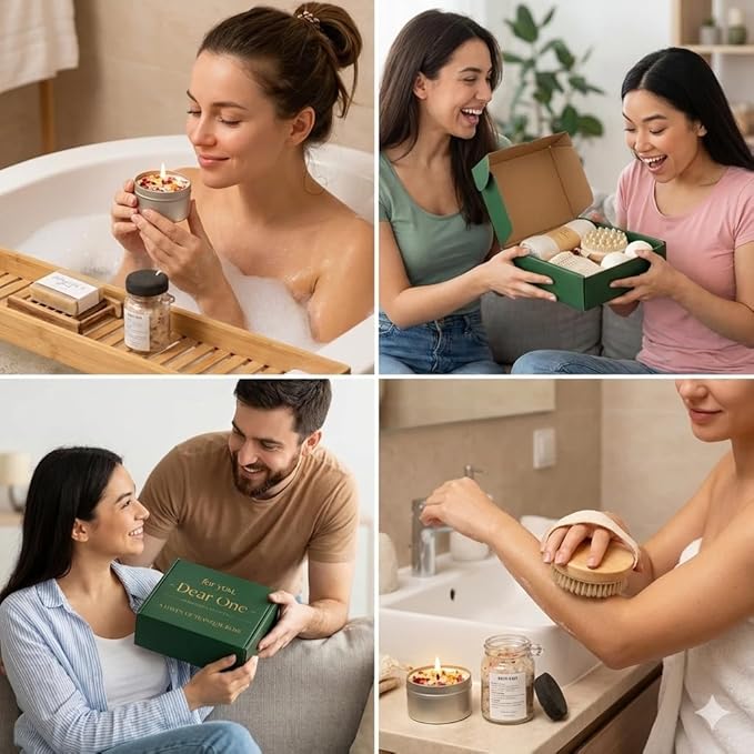 Luxury Large Spa Bath Gift Set for Women – 10-Piece Self-Care & Home Spa Essentials, Relaxation Gift Box | Perfect for Gifting or Personal Pampering, Thoughtfully Curated & Carefully Designed