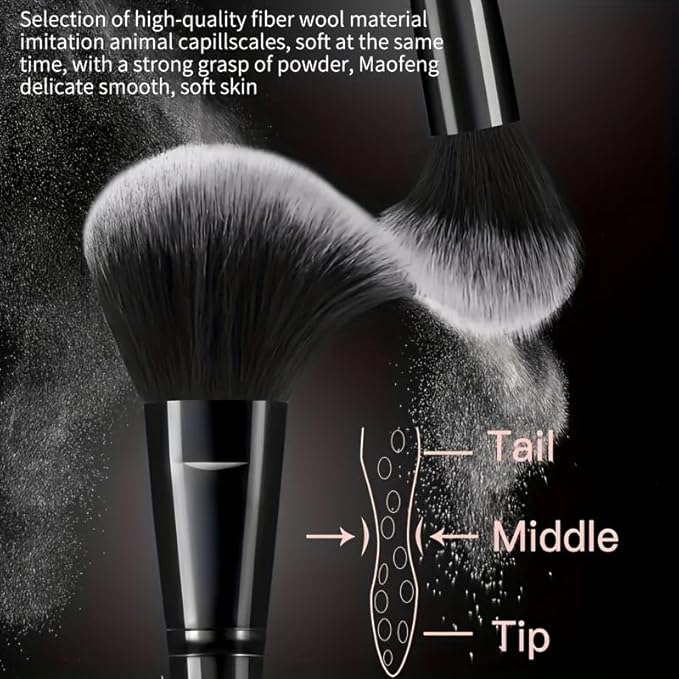 HGHDBT 36Pcs Black Makeup Brushes Set Professional Makeup Kit Multi-functional Makeup Tool Set with Facial Makeup Accessories, Foundation Makeup Brush Kit Eye and Face Make up Brushes & Tools