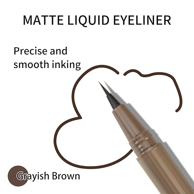 Boobeen 3pcs Eyeliner Liquid Liner, Black Eyeliner Pen Waterproof with Ultra-fine tip, Ink Liner Eye Liner Long Lasting, Quick Drying