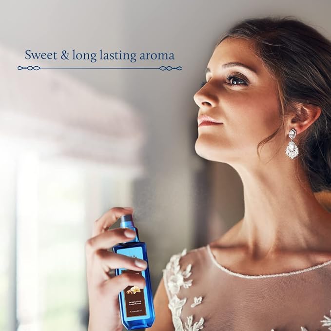 Blue Nectar Niraa Madurai Sandalwood Body Mist for Long Lasting Freshness and Aromatic Body Fragrance(3.4 Fl Oz)
