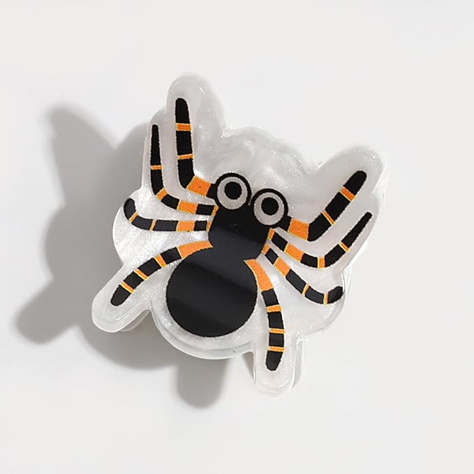 10Pcs Cute Halloween Hair Claw Clips for Girls, Mini Cat Bat Pumpkin Ghost Spider Hair Clips Halloween Headwear Hair Accessories (A Style)