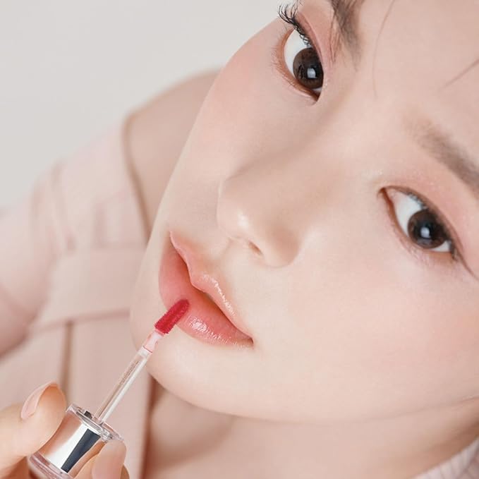 BBIA L’EAU Tint – Glossy & Glow Lip Stain, Watery Lip Tint, Non-Sticky, High Shine Finish, Long-lasting, Moisturizing, Lightweight, Natural, Daily Use, Vegan, Korean Lip Makeup (07 PEACH L'EAU)