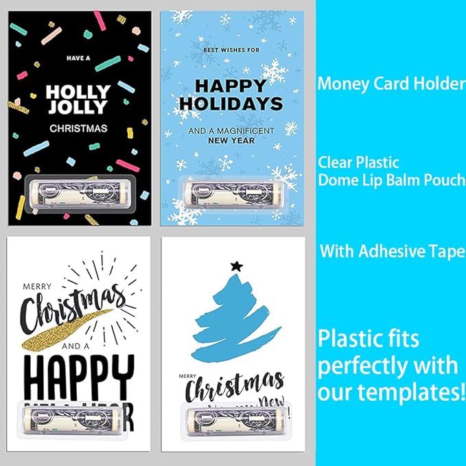 WESAPPINC Clear Chapstick Pouch Plastic Lip