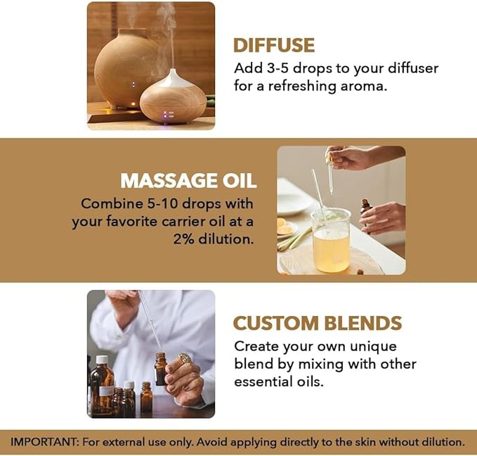 Majestic Pure Essential Oil with Glass Dropper - 100% Pure and Natural - Essential Oils for Diffuser, Aromatherapy, Soap and Candle Making, Frankincense Essential Oil, Frankincense Oil, 4 Fl Oz