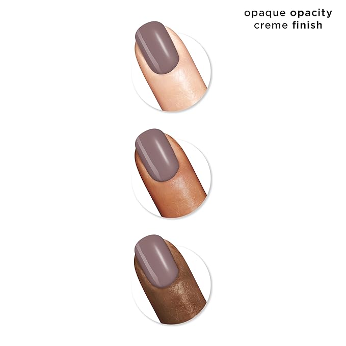 Sally Hansen Miracle Gel Salon Quality Nail Polish | Gel-Like Formula, Two-Step System, No UV Light Needed, Long Lasting | Opaque, Crème | 205 To The Taupe | Deep Taupe Nail Polish