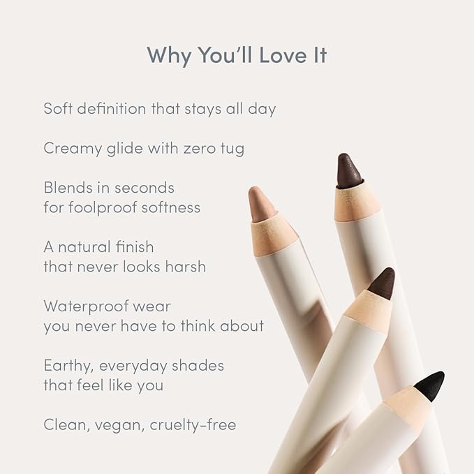 Ravie Beauty Soft Definition Longwear Eyeliner Pencil – Soft, Blendable, Waterproof & Smudge-Resistant Eye Liner for Everyday Natural Look – Vegan, Cruelty-Free, Clean Formula (Onyx)