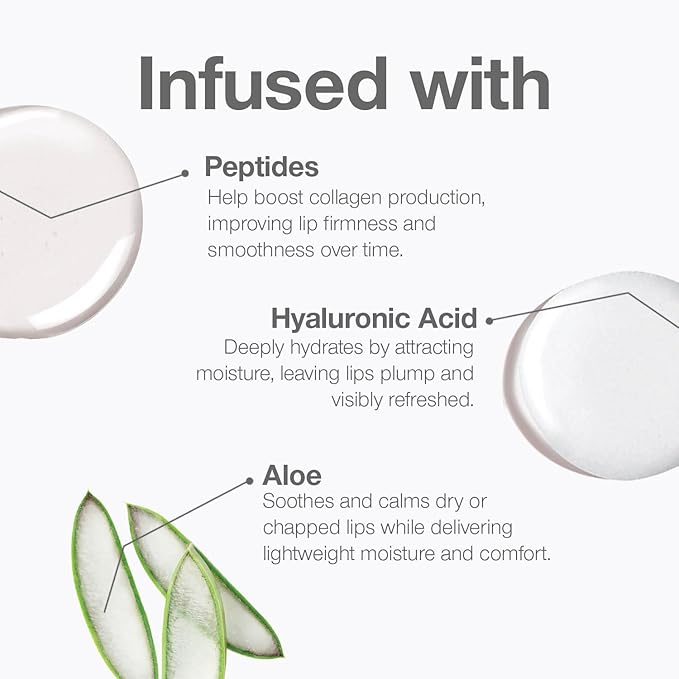 Palladio Lip Glaze Serum, Hydrating Lip Gloss with Peptides & Hyaluronic Acid for Plump, Smooth, and Nourished Lips – Vegan, High-Shine, Non-Sticky Finish (Rose Sorbet)