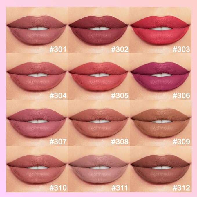 2 Pcs Natural Nude Brown Beige Colors Lip Liner Lipstick Pencils Set for Daily Makeup,Easy to Apply & Remove,Waterproof