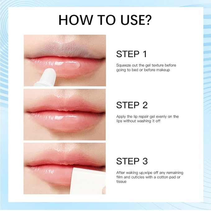Lip Repair Gel, Moisturizing Lip Repair Balm.