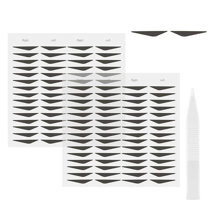 Boobeen 120 PCS Eyeliner Stickers, Adhesive Instant Cat Eyeliner Stamp, Eye Patches with Precision Tweezers, Long-Lasting & Waterproof for Easy Symmetrical Wings