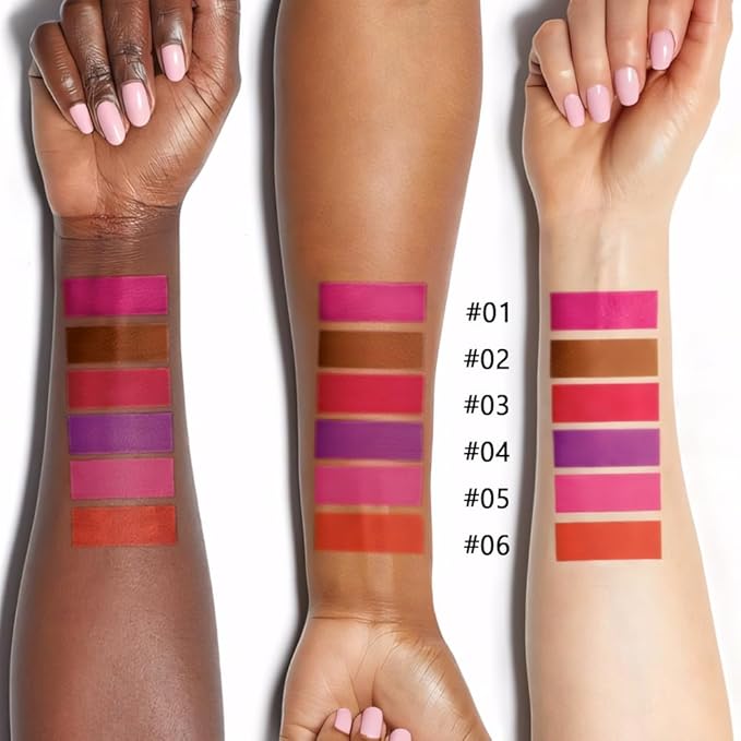 Warm Brown Dual-Tip Liquid Lip Liner Pen - Flat End for Full Coverage & Pointed Tip for Precise Lining, Long-Lasting Waterproof Matte Lipstick, Makeup Tool for Full Coverage and Defined Lip Lines 02#