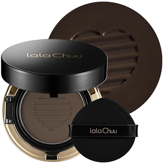 LALACHUU Hair Powder, Hair Powder for Women & Men Root Touch Up Hair Color, Hairline Powder Instantly Gray Water-Resistant Bald Spot Concealer 0.53 Ounce, Dark Brown