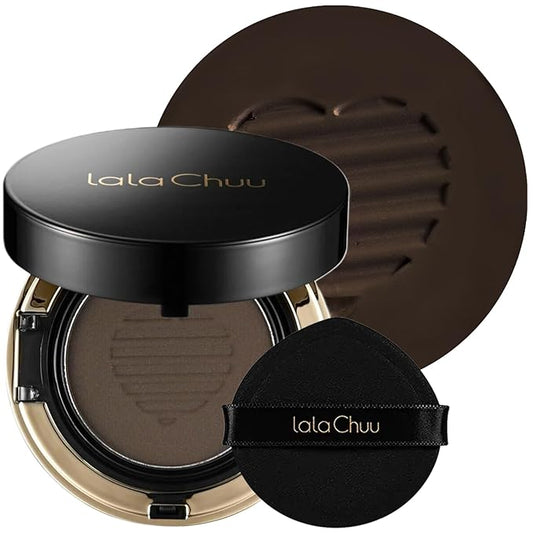 LALACHUU Hair Powder, Hair Powder for Women & Men Root Touch Up Hair Color, Hairline Powder Instantly Gray Water-Resistant Bald Spot Concealer 0.53 Ounce, Dark Brown