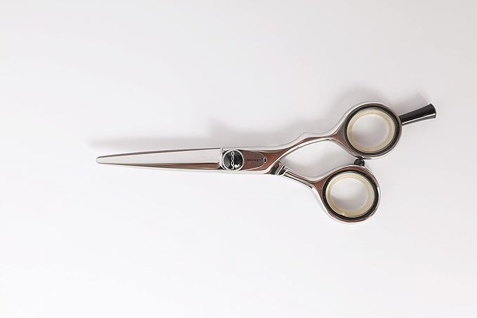 Cricket Logo Gold Series Pro Hair Cutting Scissors, 5" - Hair Scissors for Professionals & Barber, Convex Edge Blade, Forged Stainless Steel, Adjustable Tension, Ergonomic Grip