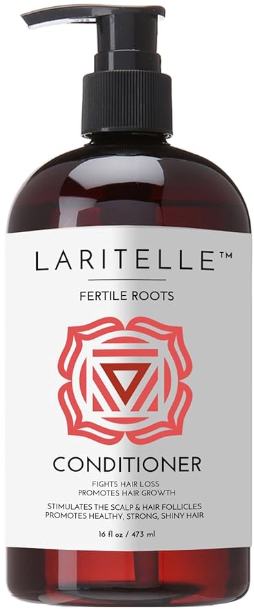 Laritelle Organic Anti-Thinning Conditioner – Fertile Roots – 16 oz – Follicle-Reviving, Growth-Boosting Organic Formula for Thicker, Fuller Hair – Made in USA