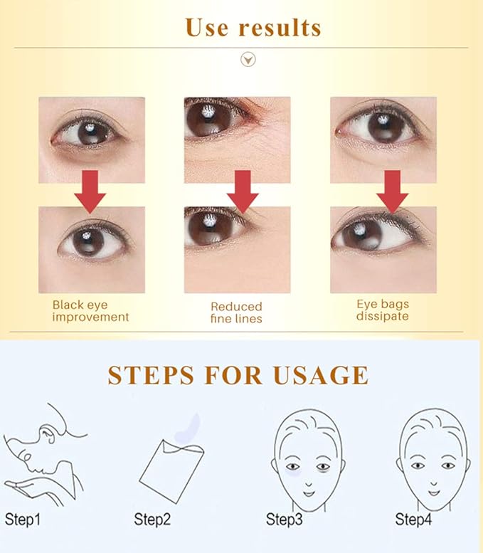 Felico Eye Mask, 30 Pairs Collagen Under Eye Patches, Black Crystal Eye Gel Pads for Reducing Dark Circles, Lighten Wrinkles Anti-Aging Moisturizing, Fine Lines Eye Bags Puffiness Women Men