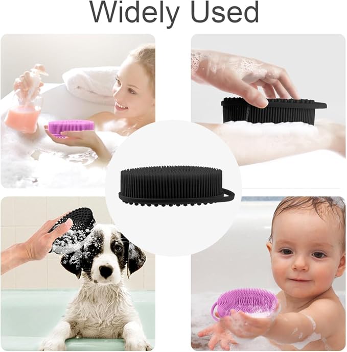 Soft silicone body shower??exfoliating silicone