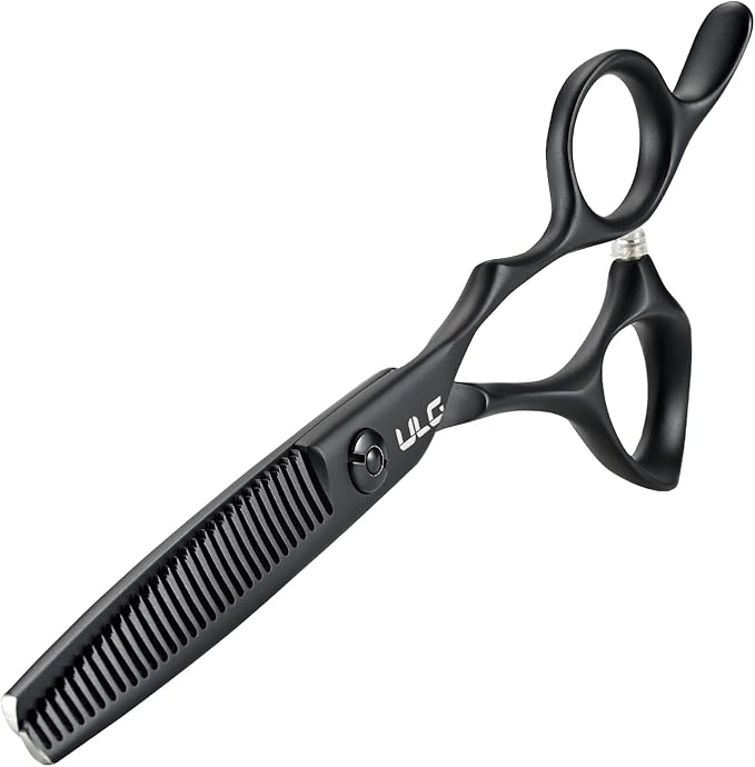 ULG Texturizing Shears – Professional Stainless Steel, 30-Teeth Thinning Scissors, Teflon Coated, Deer Tooth Blades for Precise Thinning and Layering, Ideal for Stylists and Barbers