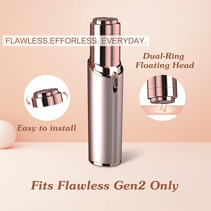 tuokiy Facial Hair Removal Replacement Heads for Finishing Touch Flawless, Refill for Flawless Replacement Heads