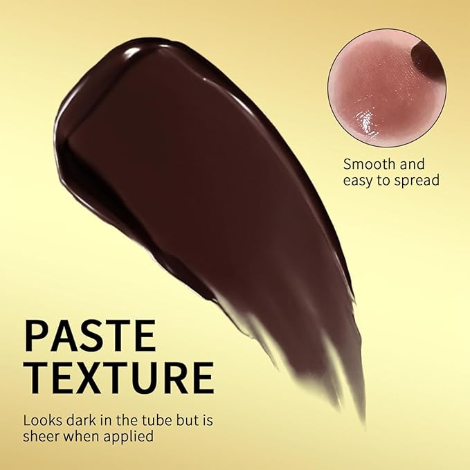 Honey Noir Lipstick,Deep Moisturizing Black Cherry Tint Lip Balm, Nourishing Honey Noir Lipgloss,Nourishing and Hydrating Lip Gloss for All Skin Tones (Black)