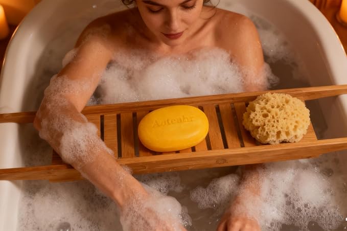 Aoteahr Kojic Acid Soap with Turmeric for Face & Body, Gentle Brightening Cleansing Bar, 3.5 oz Each, 2-Pack