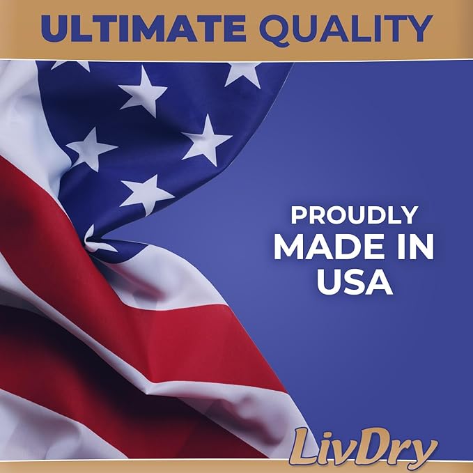 LivDry Ultimate Adult Incontinence Underwear, Max Absorbent Adult Diapers with Leak Protection, Medium, 68-Pack