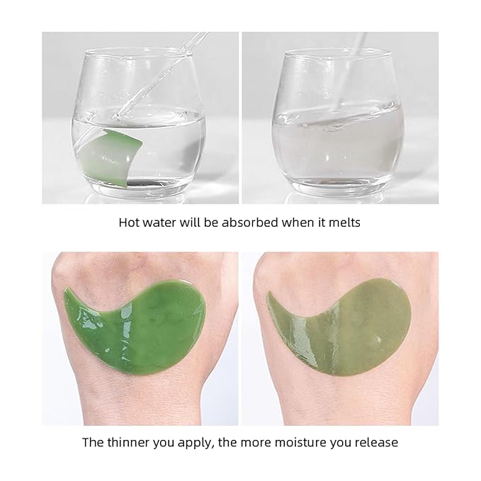 MOND'SUB Under Eye Patches for Puffy Eyes and Dark Circles, Eye Masks for Sleep,Brighten,Fine Lines & Hydration,Green Eye Masks