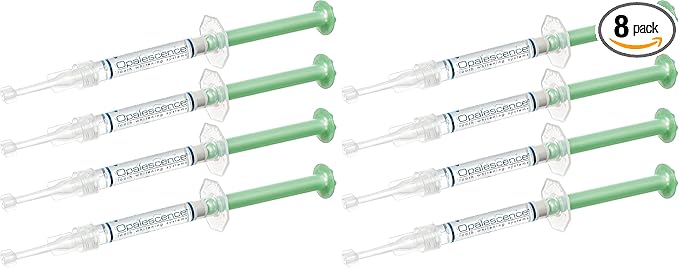 Opalescence 15% Gel Syringes Teeth Whitening Refill Kit - Low Sensivity (4 Syringes) - Cool Mint - Carbamide Peroxide - Made in The USA by Ultradent Tooth Whitening 5195-2 (Pack of 2)