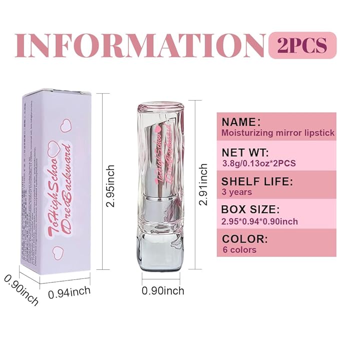 HHLTOH Plumper Moisturizing Butter Lipstick for Women, Natural Tinted Lip Balm Shine Nourishing Hydrating Lip Gloss Stain for Dry Lips, Lightweight Lip Liner Care Makeup, Vegan, 2Pc Pale Nude & Orange