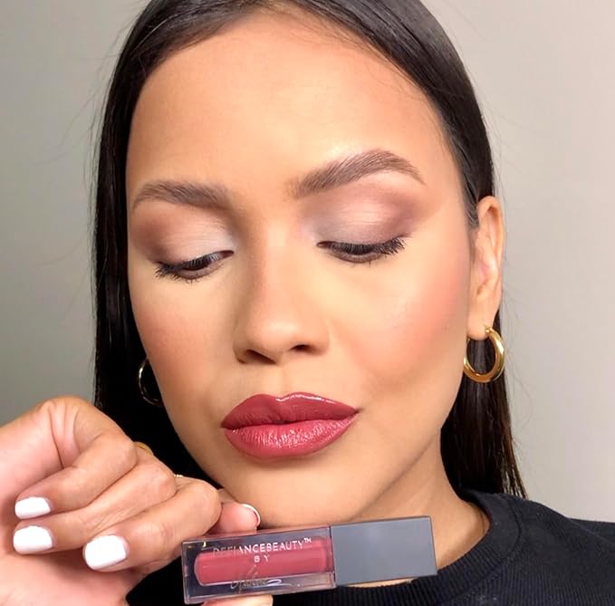Defiance Beauty Luminous Liquid Lipstick Empower Makeup Clear Lip Gloss Long Lasting Shades Pink Undertones & High Comfort Lipstick for Longwear