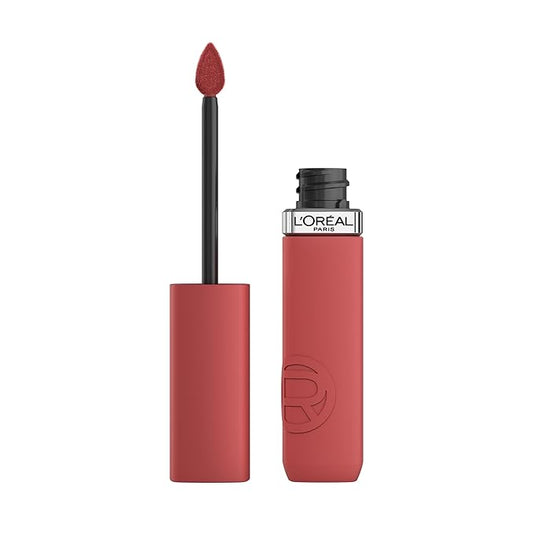 L'Oreal Paris Infallible Matte Resistance Liquid Lipstick, up to 16 Hour Wear, Crush Alert 645, 0.16 Fl Oz