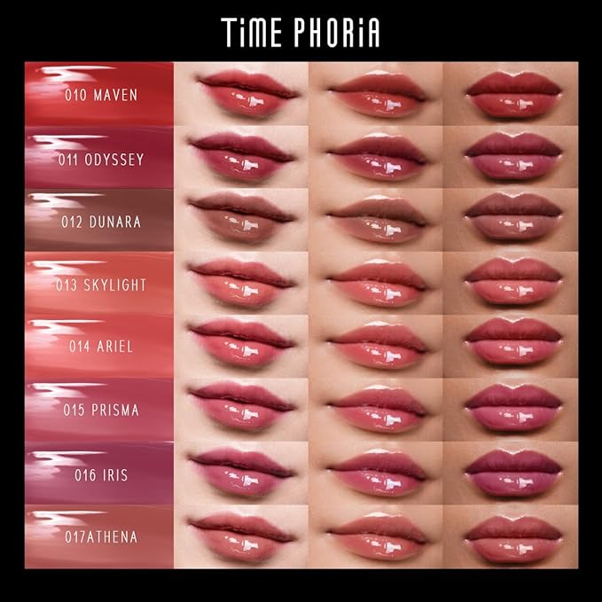 Lunara Frost 3D Lip Gloss, 011 Odyssey - Wine Red, High-Shine Glossy Finish, Juicy Pigment Lip Gloss with 3D Plumping Effect, 24H Hydration with Hyaluronic Acid, Non-Sticky Cushiony Gel