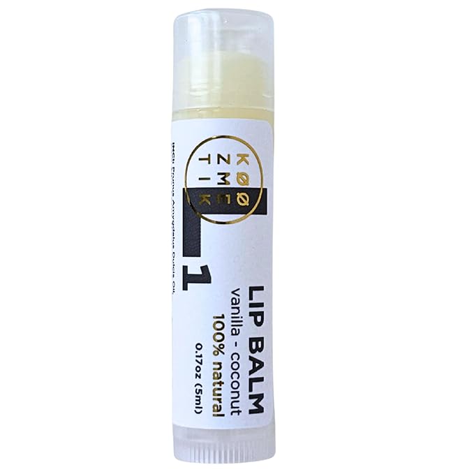 KØØZMETIK L1 Natural Lip Balm | Moisturizing Lip Care with Almond Oil, Cocoa Butter, Shea Butter & Beeswax | Hydrating Repair Formula for Soft & Smooth Lips