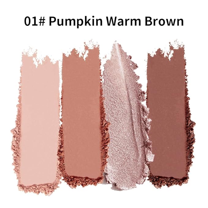 Warm Brown Nude Eyeshadow Palette – High-Pigment Blendable Neutral-Warm Mattes & High-Shine Glitter Eye Shadow for Mature Women, Blue Green Eyes, Natural Everyday Makeup,paleta de sombras de ojos