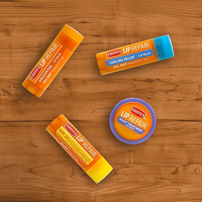 O'Keeffe's Unscented Lip Repair Lip Balm Lips,