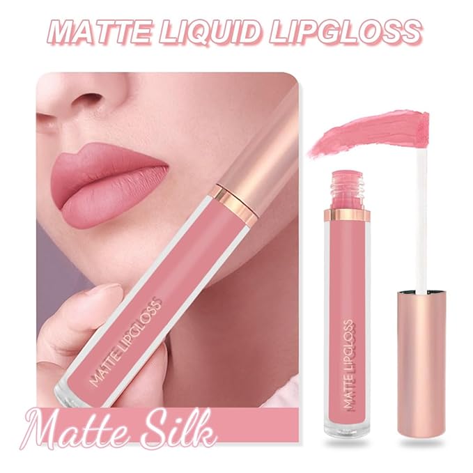BestLand 3PCS Fresh Glow Coral Liquid Lipstick Set, Matte Lip Gloss Long Lasting Waterproof, Lightweight Full Coverage Lip Color with Peachy Grapefruit Bright Red Shades for Daily & Summer Makeup