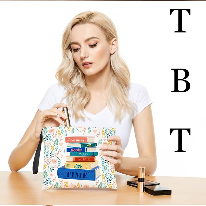 Book lovers gifts makeup bag