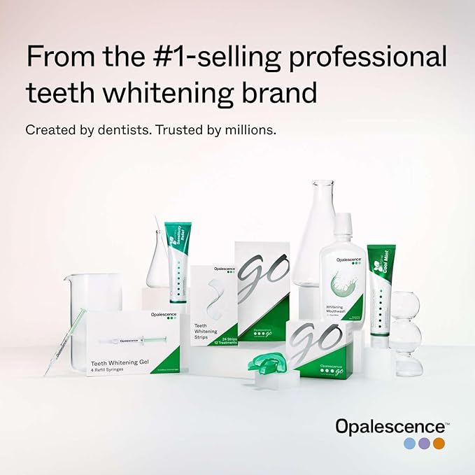 Opalescence Whitening Mouthwash – Teeth Whitening and Fresh Breath Mouthwash for Adults – Hydrogen Peroxide Formula, Alcohol-Free, Cool Mint Flavor (3 Bottles) 15.5 Fl Oz – Made by Ultradent 5447-3T