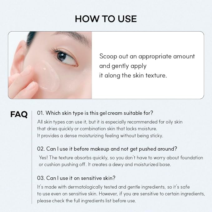 Standard Seoul Barrier Glass Gel Moisturizer – Instantly Soothes & Hydrates, Lightweight Gel Cream for Sensitive Skin, Panthenol & 5 Ceramides, Glass-Skin Finish, 50ml