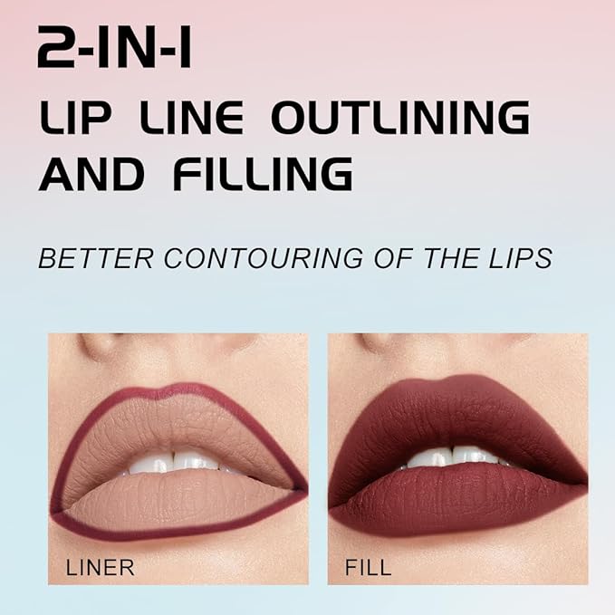 YOUNG VISION Gourd-Shaped Precision Liquid Lipstick & Lipliner YOUNG