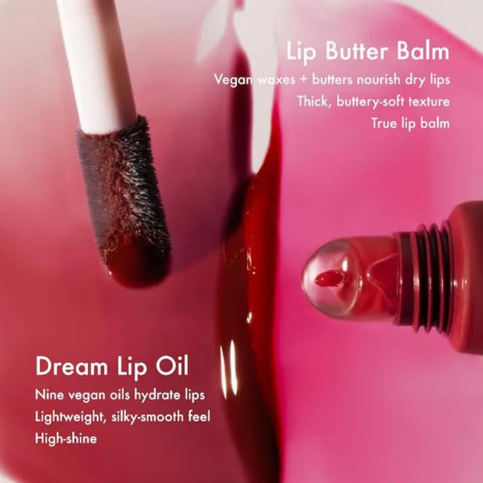 Summer Fridays Dream Lip Oil - Tinted Lip Oil with Moisturizing Sheer Coverage, High-Shine and Deep Hydration - Non-Sticky Formula for Long-Lasting Softness - Midnight Berry (0.15 Oz)