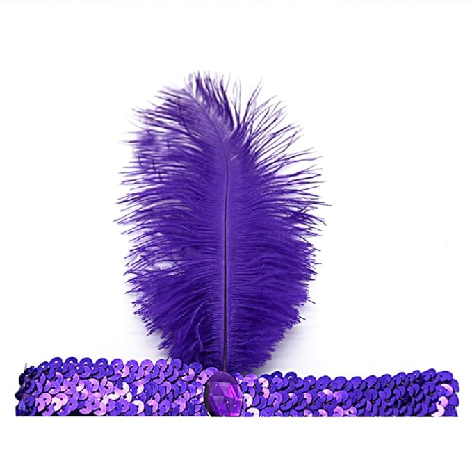 Carnival hair accessories purple and green