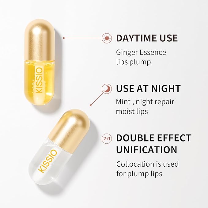 KISSIO Lip Plumper,2 PCS Natural Lip