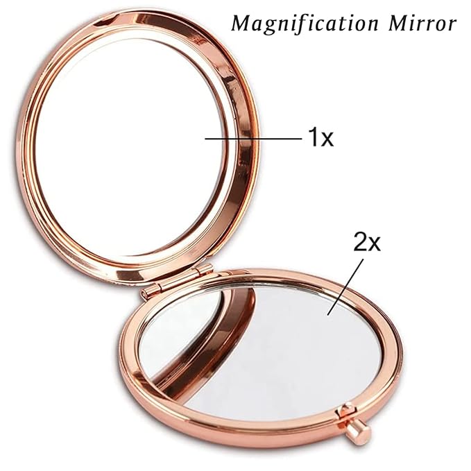 Personalized Gifts for Aunt, Sentimental Aunt Gifts for Birthday, Valentines Day, Custom Engraved Compact Mirror, Goodie Bag & Basket Stuffers for Auntie